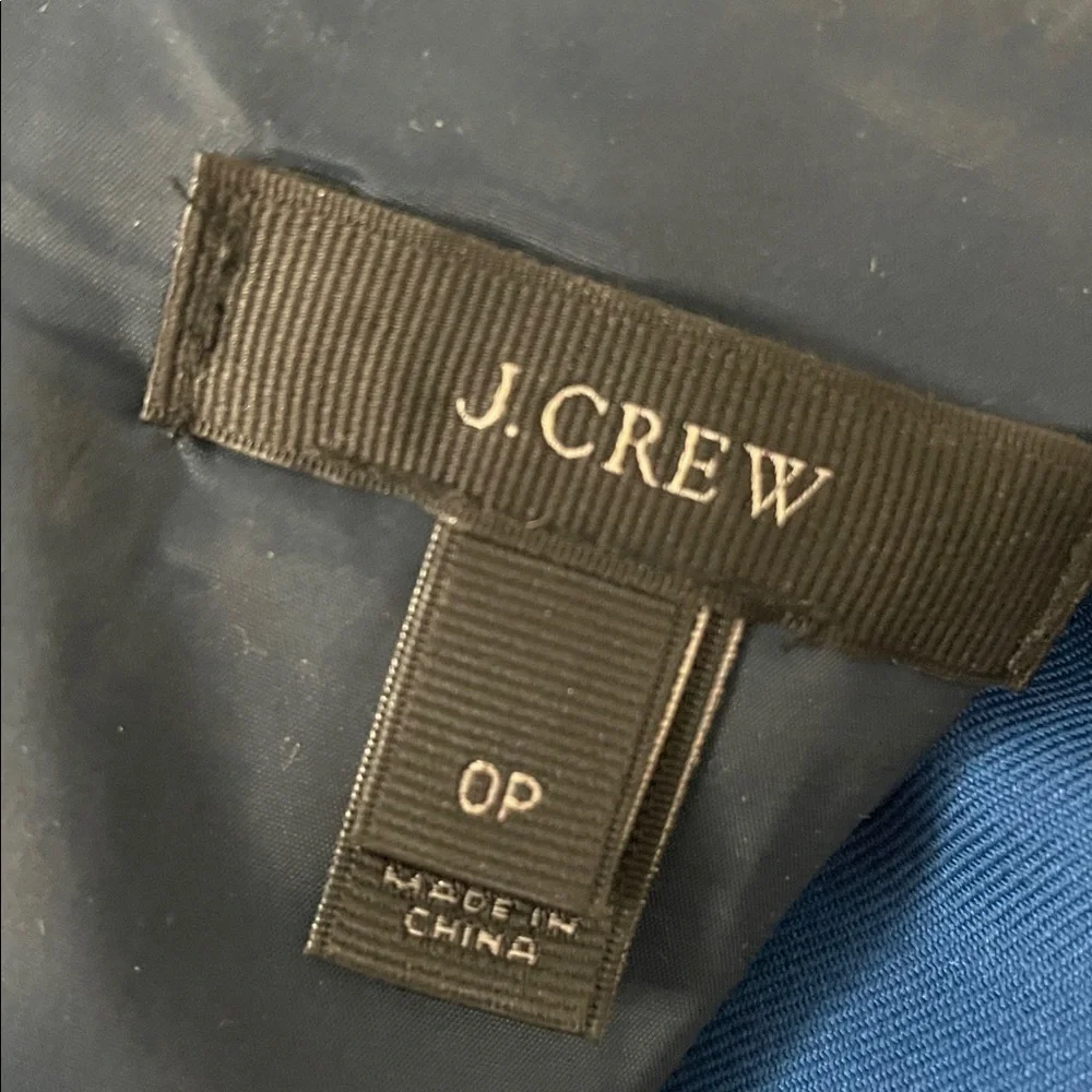 J.Crew Emmaleigh Wool Blue Super 120's Dress